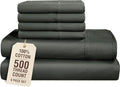 100% Cotton Bed Sheet Set - California King - 15 in Deep Pocket - 6 Piece