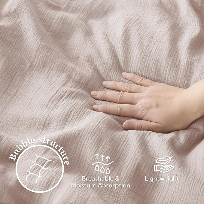 Linen Duvet Cover Set - California King - 3 Piece