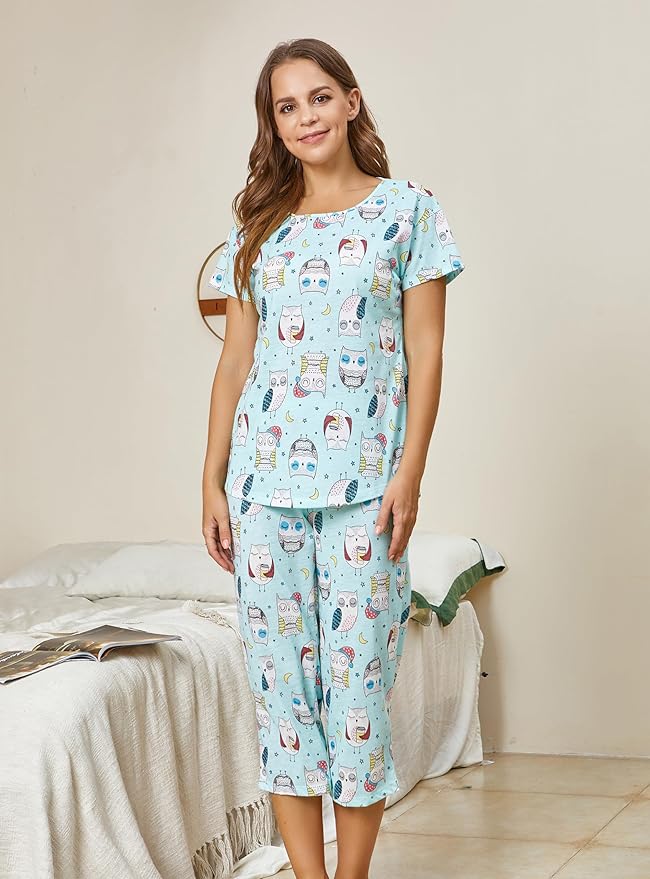 Women's Capri Pajama Set - 2 Piece