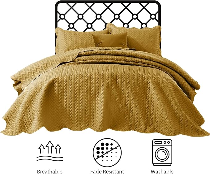 Microfiber Quilt Set - California King - 8 Pack