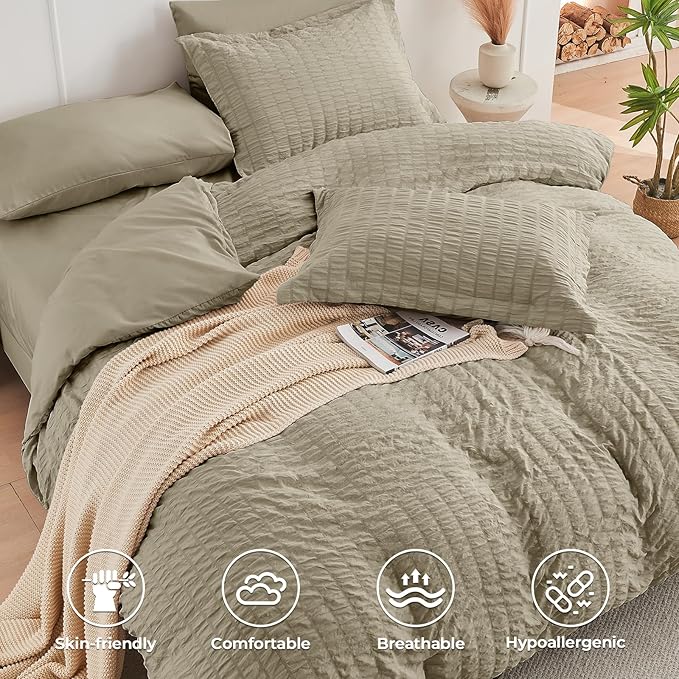 Linen Comforter Set - Twin - 5 Piece