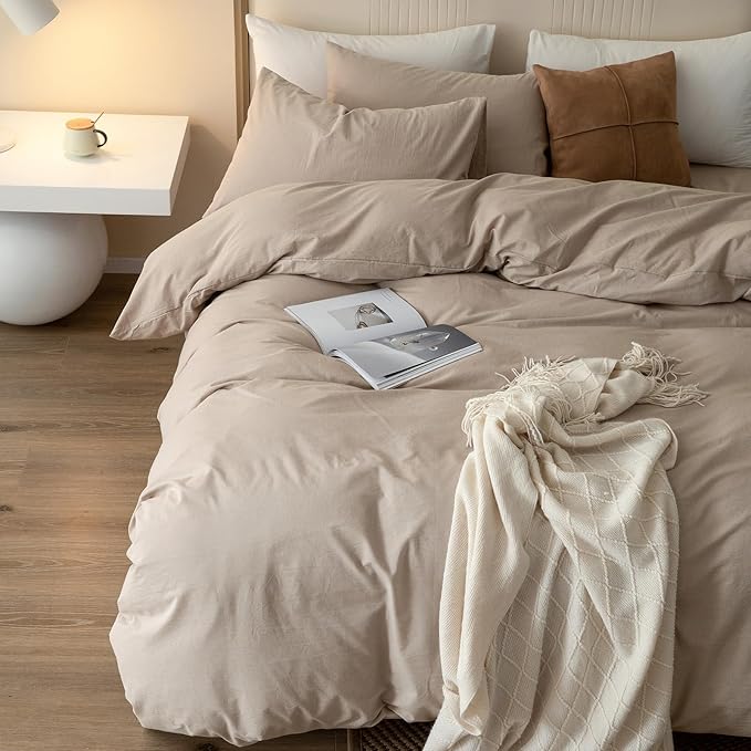 Linen Duvet Cover Set - King - 104 x 90 in - 3 Piece
