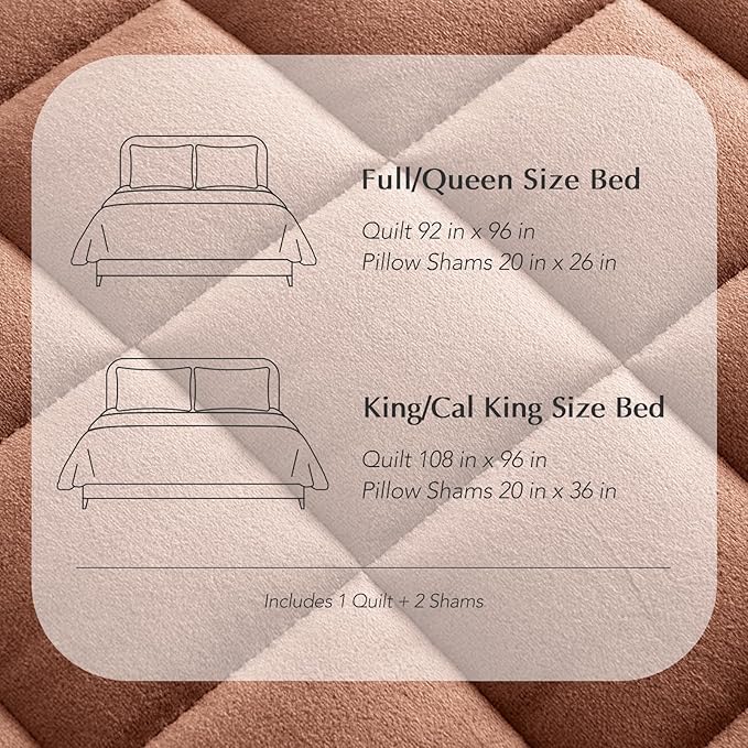 Velvet Quilt Set - Queen