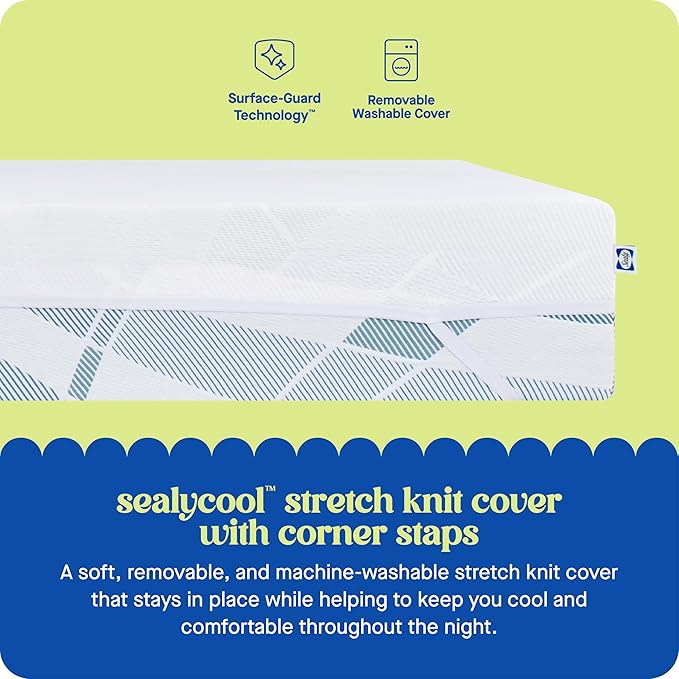 Memory Foam Cooling Mattress Topper - King