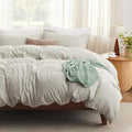 Linen Duvet Cover Set - King - 4 Piece