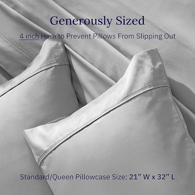 100% Cotton Pillowcase Set - Queen - 2 Piece