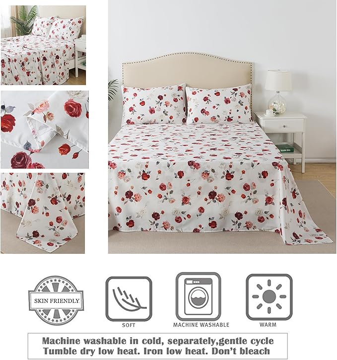 Bed Sheet Set - Twin XL - 4 Piece