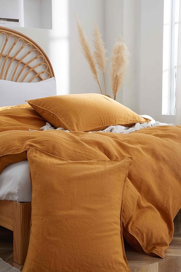 Linen Duvet Cover Set - King - 3 Piece
