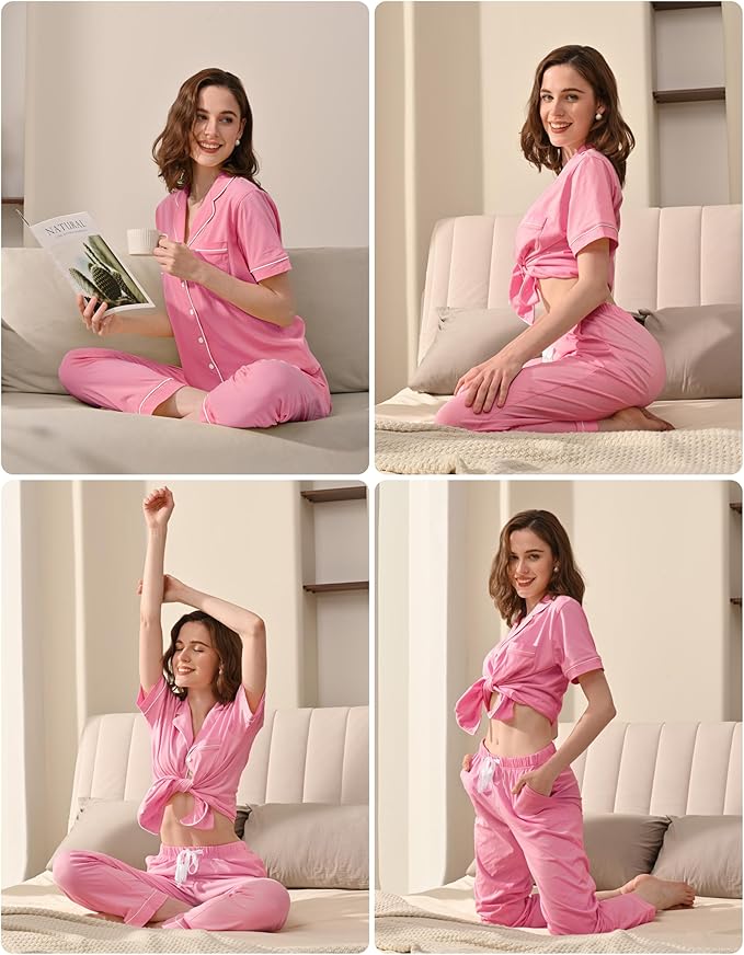 Women's 100% Cotton Pajama Set - 2 Piece
