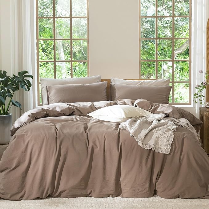 Linen Duvet Cover Set - Twin