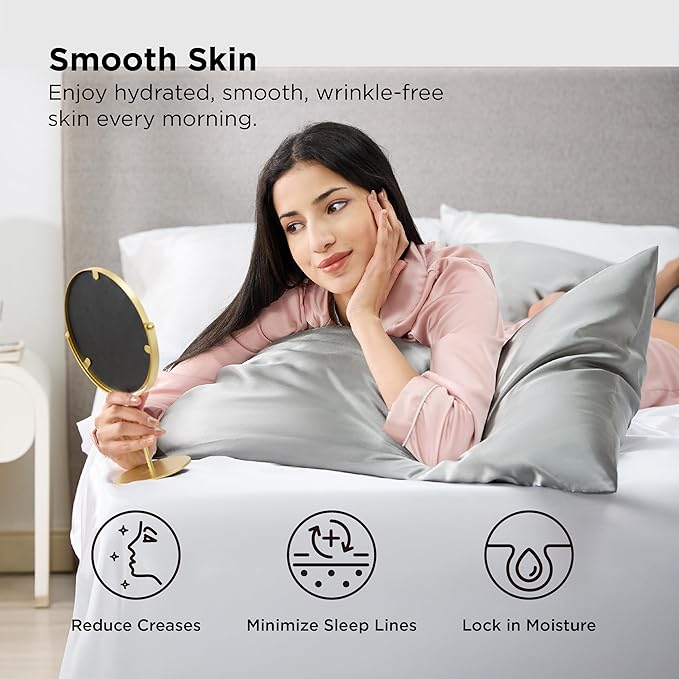 Satin Pillowcase Set - King - 20 x 36 in - 2 Piece