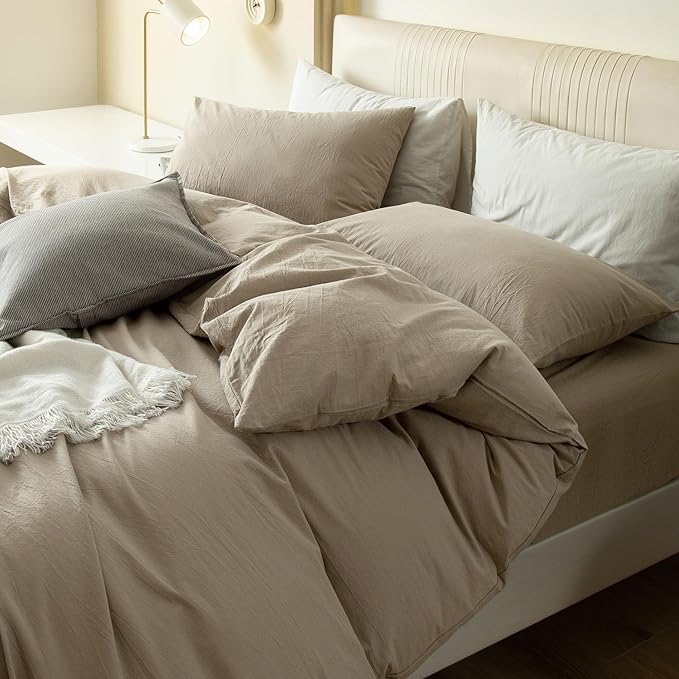 Linen Duvet Cover Set - King - 120 x 98 in - 3 Piece