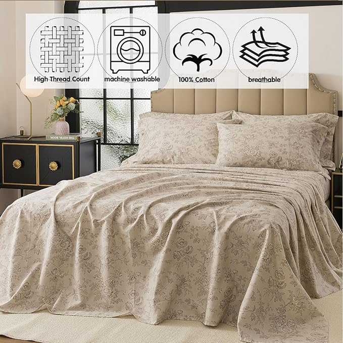Bed Sheet Set - King - 4 Piece