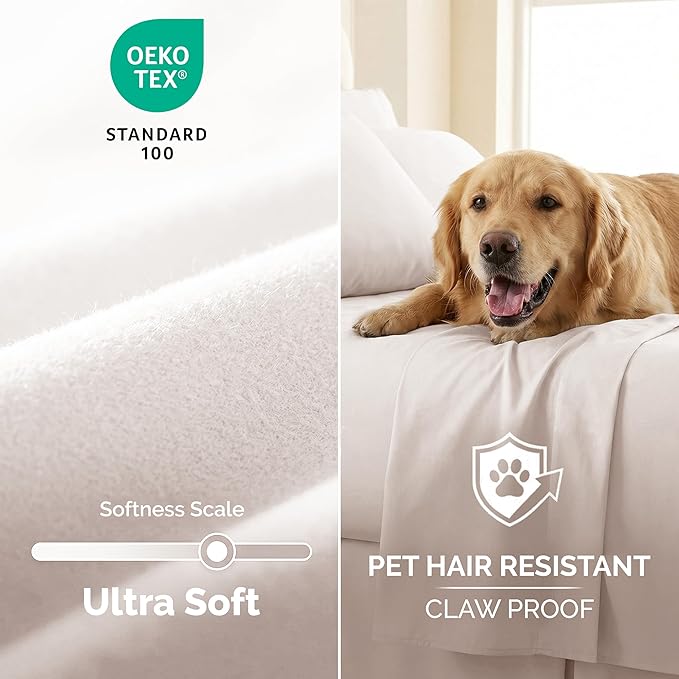 Microfiber Bed Sheet Set - Twin - 4 Piece