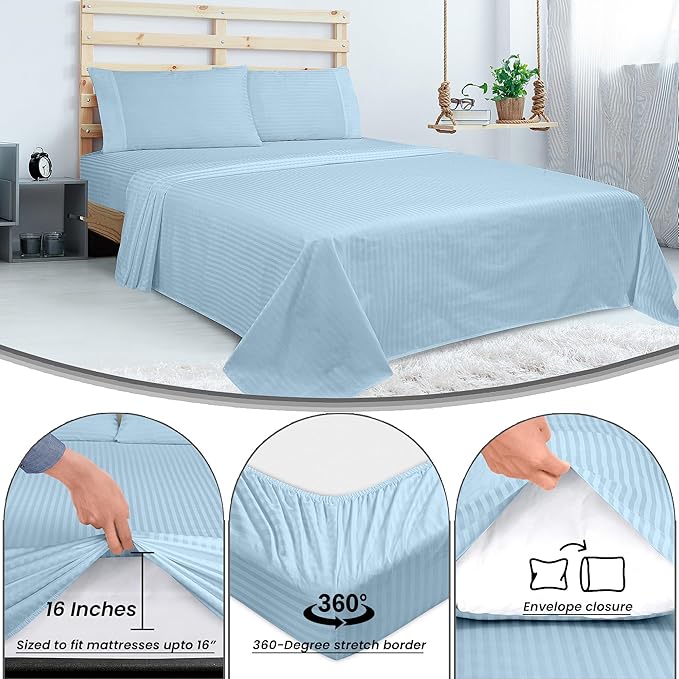 Bed Sheet Set - Full - 4 Piece