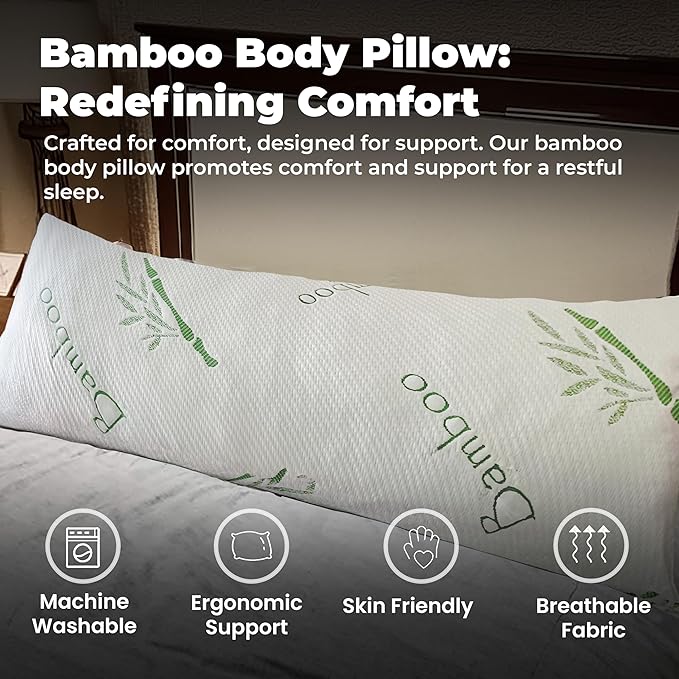 Bamboo Body Pillow - Full - 20 x 54 in