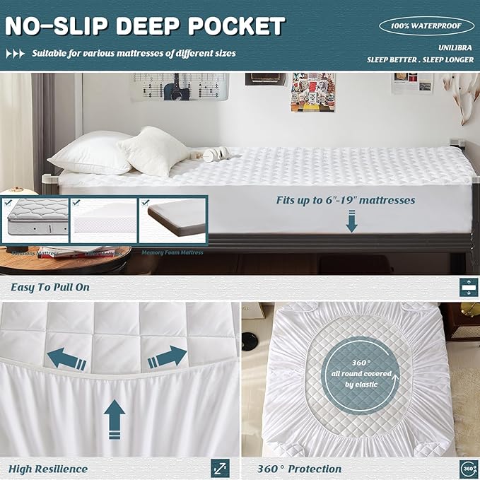 Waterproof Mattress Pad - Twin XL
