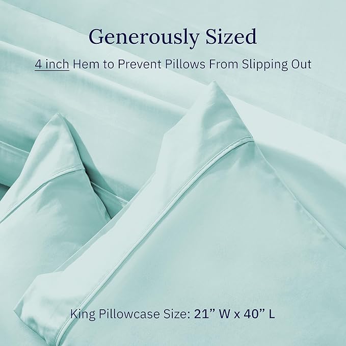 100% Cotton Pillowcase Set - King - 2 Piece