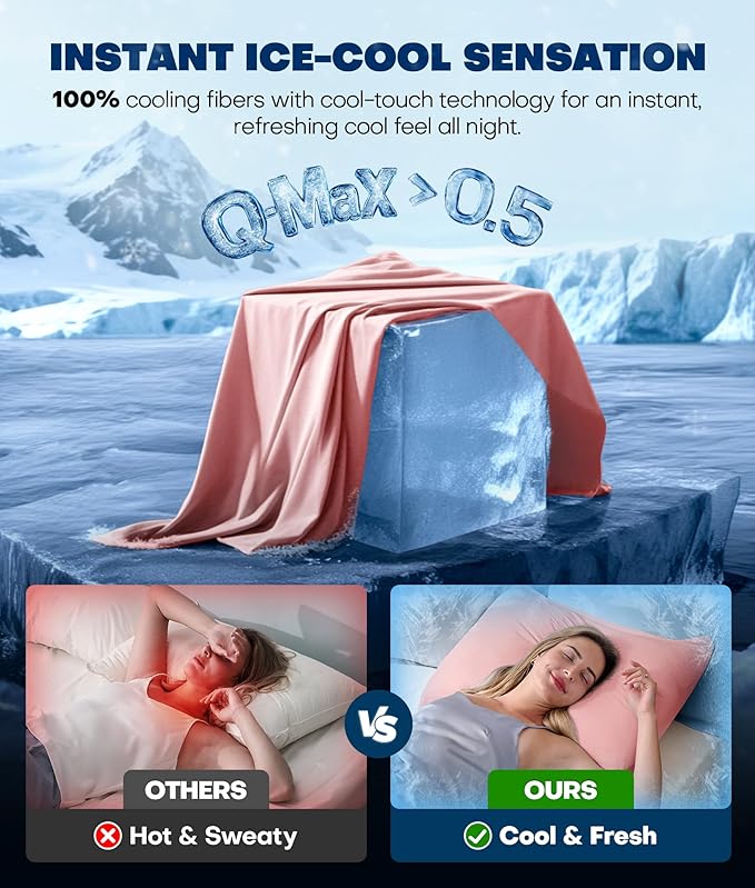 Cooling Pillowcase Set - King - 2 Piece
