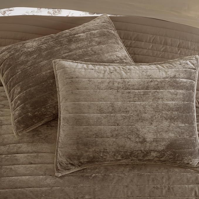 Velvet Quilt Set - Queen - 3 Piece