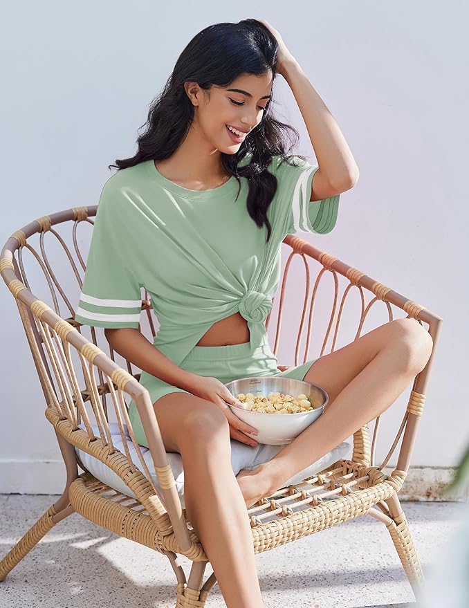 Shorts Pajama Set - Short Sleeve - 2 Piece