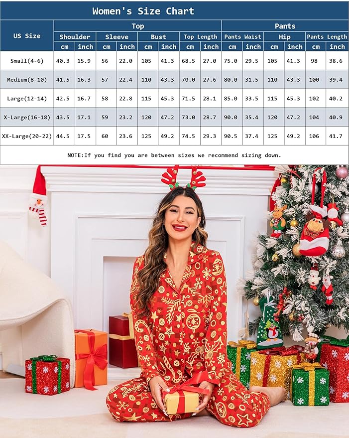 Women's Pants Pajama Set - Long Sleeve - 2 Piece