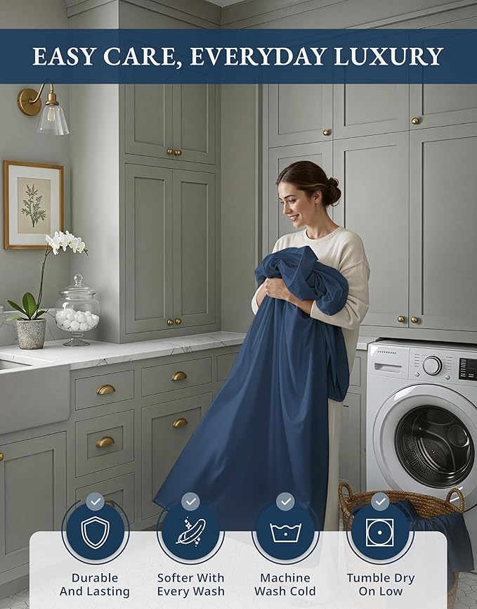 Linen Bed Sheet Set - Twin - 15 in Deep Pocket