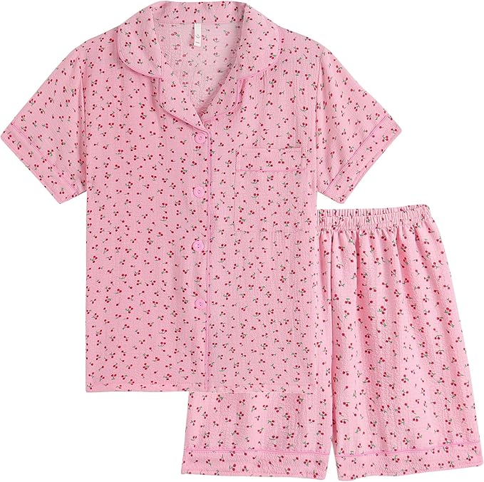 Shorts Pajama Set - Short Sleeve - 2 Piece