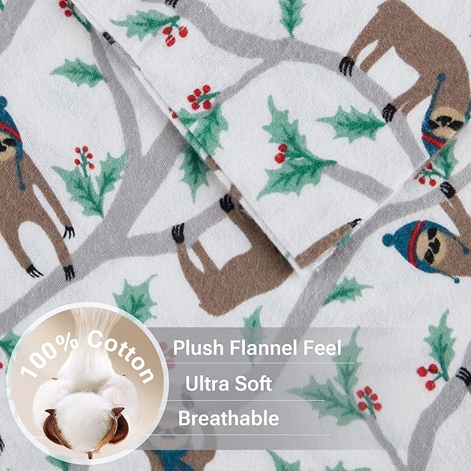 100% Cotton Bed Sheet Set - Full - 4 Piece