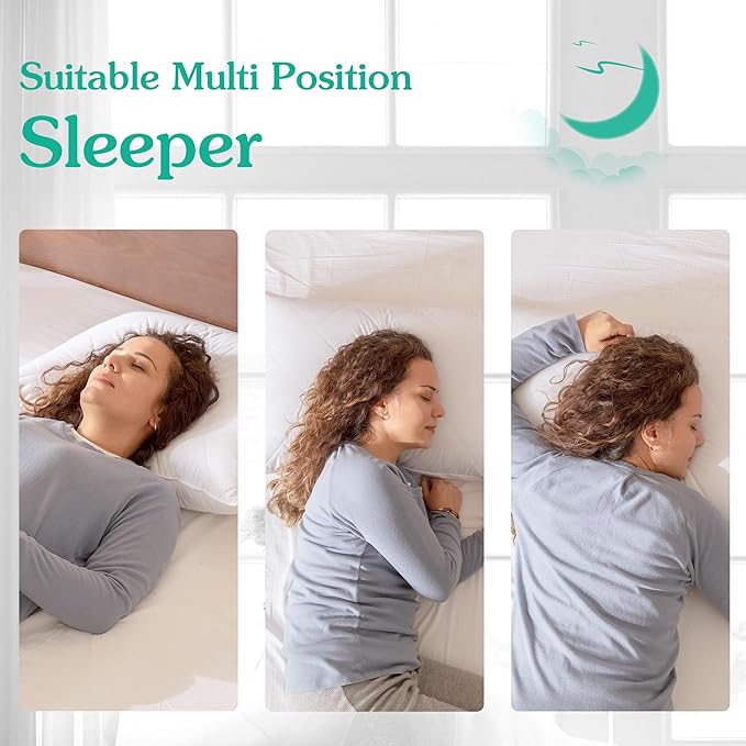 100% Cotton Bed Pillow - Queen - 2 Piece