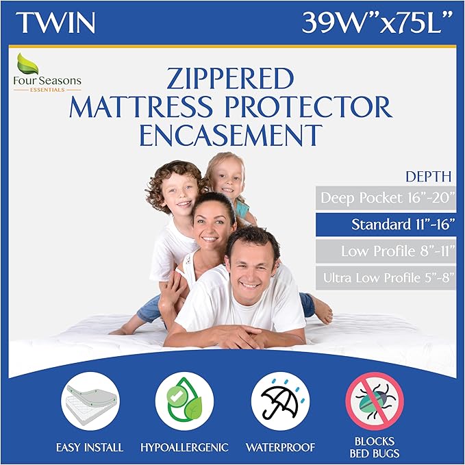 Waterproof Mattress Protector - Twin