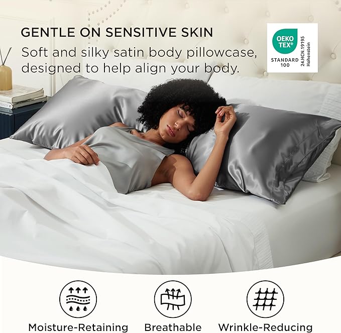 Satin Cooling Pillowcase - 20 x 54 in