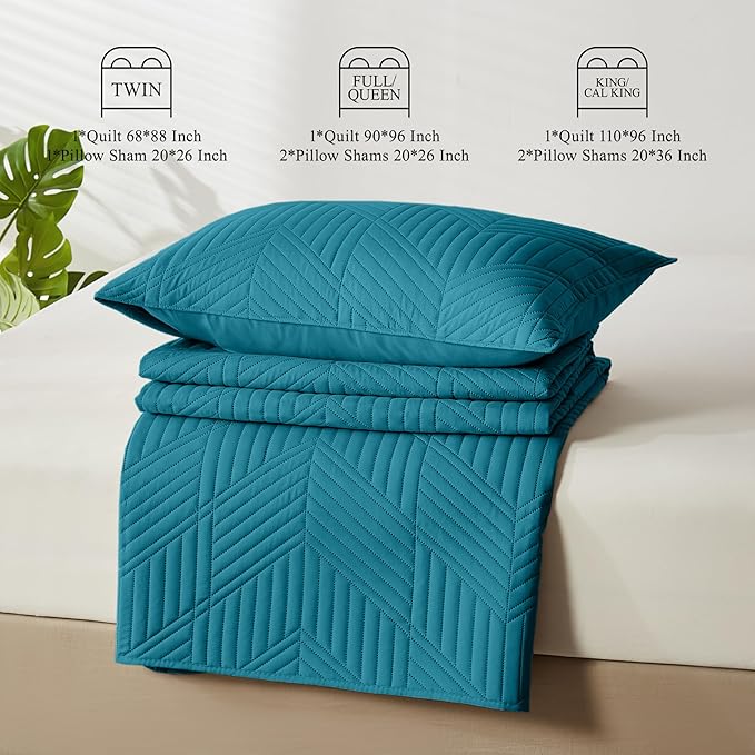 Microfiber Quilt Set - King