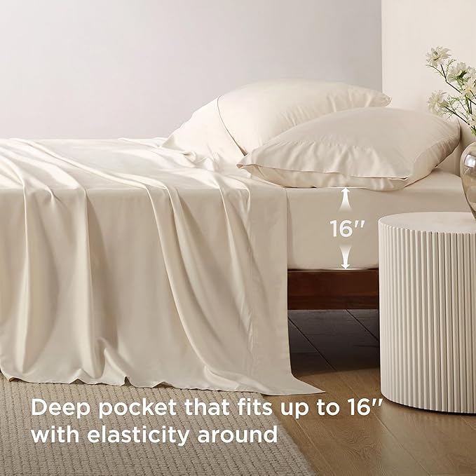 Bamboo Cooling Bed Sheet Set - Full