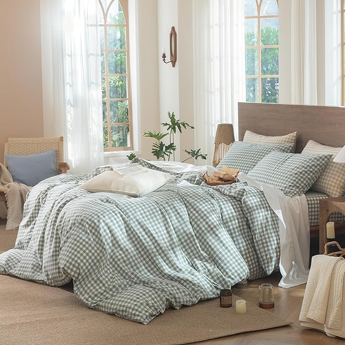 Linen Duvet Cover Set - Twin