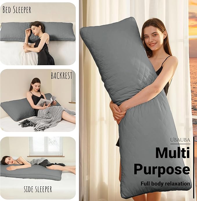 Memory Foam Body Pillow - Full - 20 x 54 in