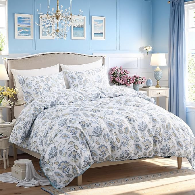100% Cotton Duvet Cover Set - Queen - 3 Piece