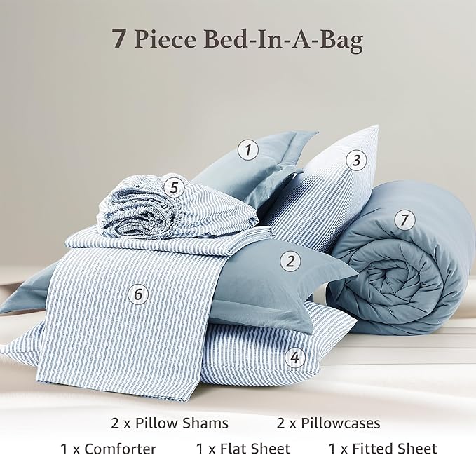 Comforter Set - Queen - 7 Piece