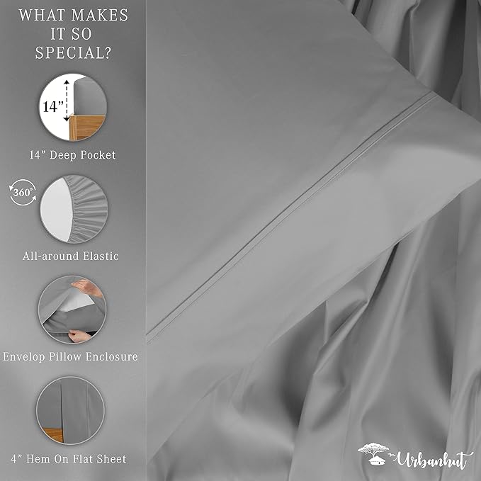 Bed Sheet Set - Twin - 16 in Deep Pocket - 3 Piece