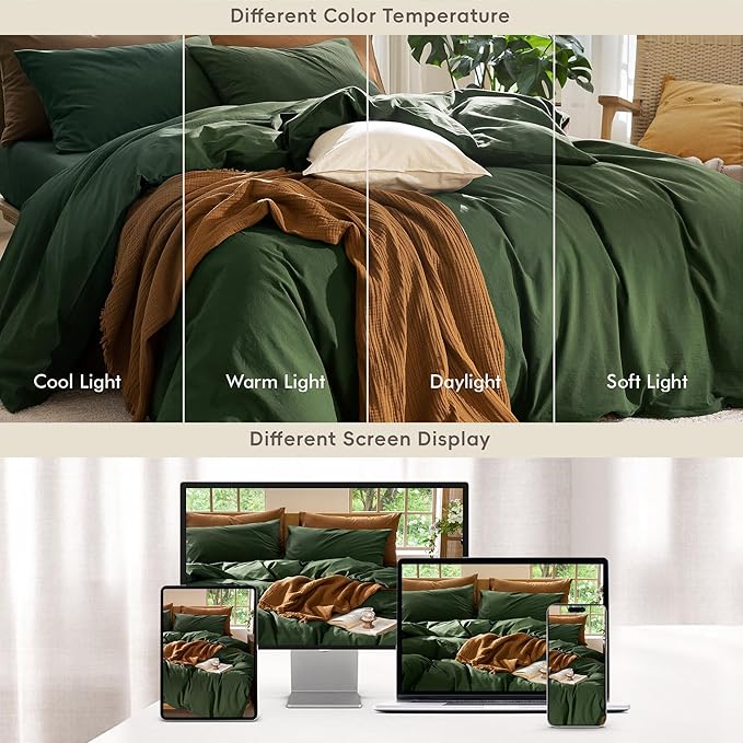 Linen Duvet Cover Set - Full