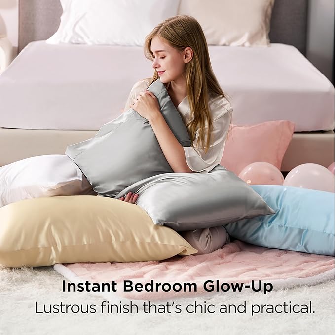 Satin Pillowcase Set - Queen - 20 x 30 in - 2 Piece