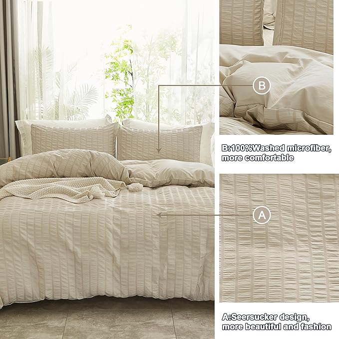 Microfiber Duvet Cover Set - Full - 80 x 90 in - 3 Piece