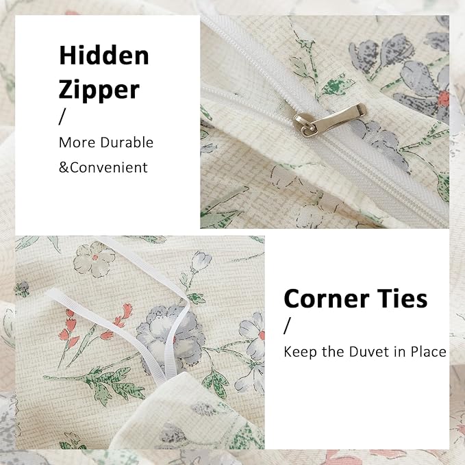 100% Cotton Duvet Cover Set - Twin - 2 Piece