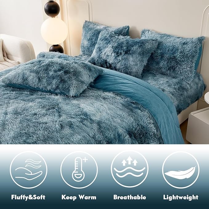 Velvet Comforter Set - Queen - 3 Piece