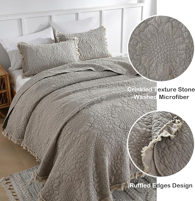 Microfiber Quilt Set - Twin - 2 Piece