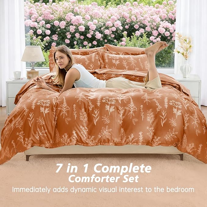 Comforter Set - King - 7 Piece