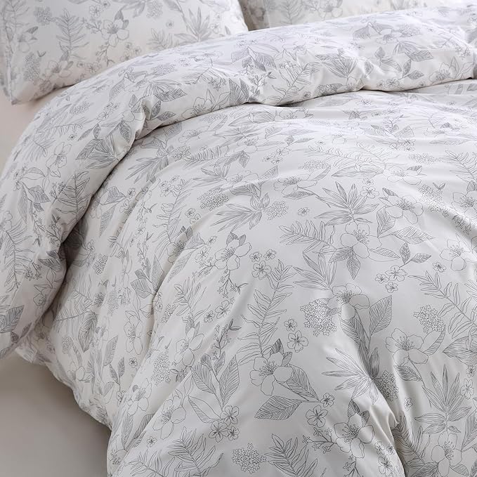 100% Cotton Duvet Cover Set - King - 3 Piece