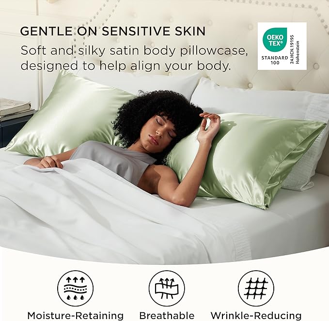 Satin Cooling Pillowcase - 20 x 54 in