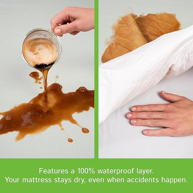 Bamboo Cooling Mattress Protector - Queen
