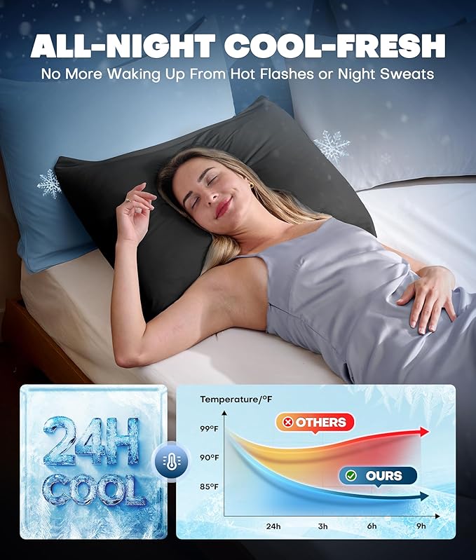 Cooling Pillowcase Set - Queen - 2 Piece